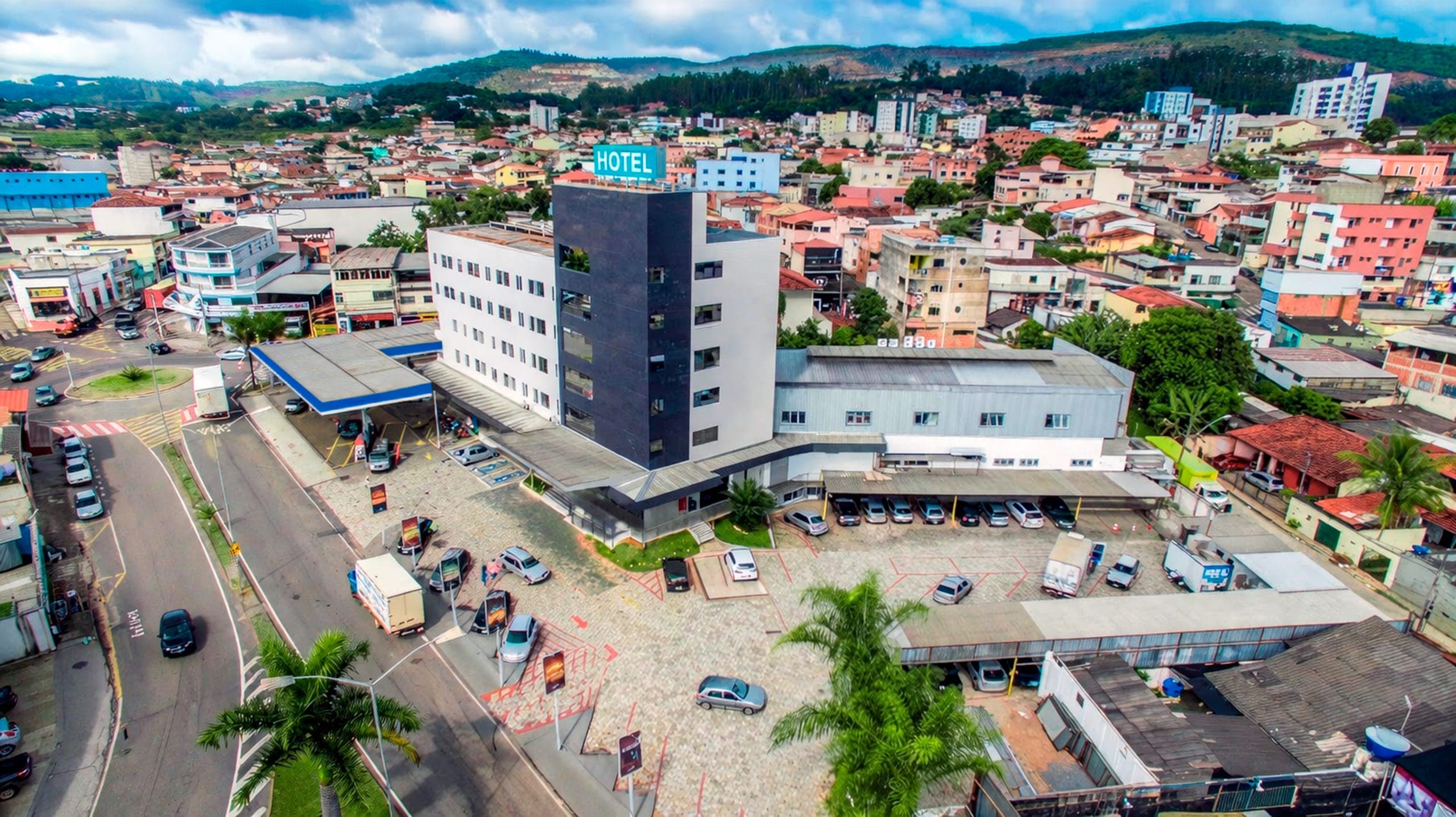 Vista aérea do Premium Executive Hotel